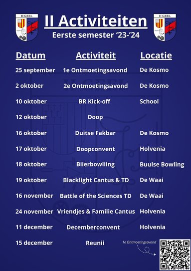 Programma II-Geel 2018-2019